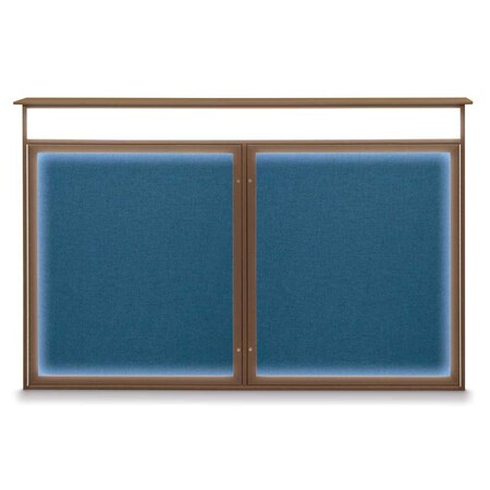 United Visual Products Open Faced Traditional Rounded Corkboard UV647ARC-GOLD-BUFF